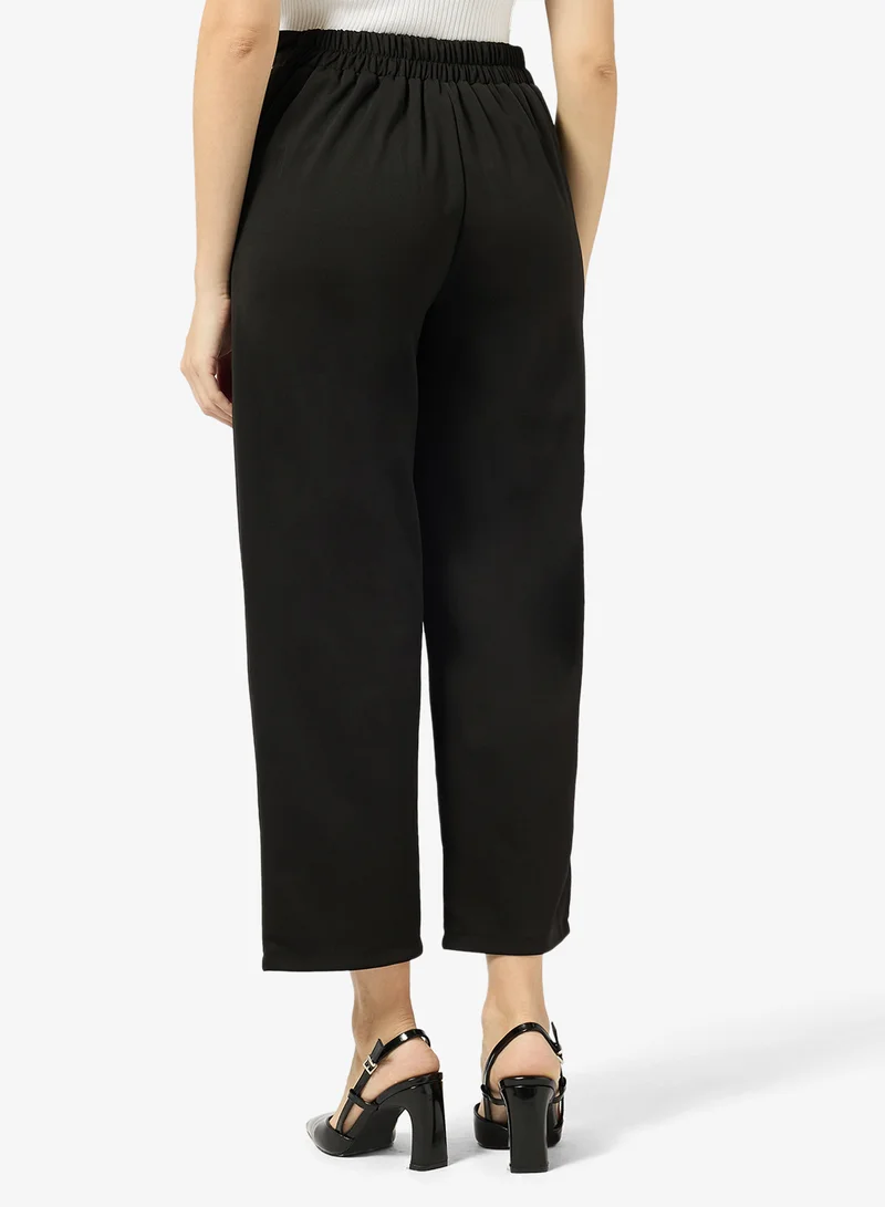 ELLA Trouser With Slant Button Flap